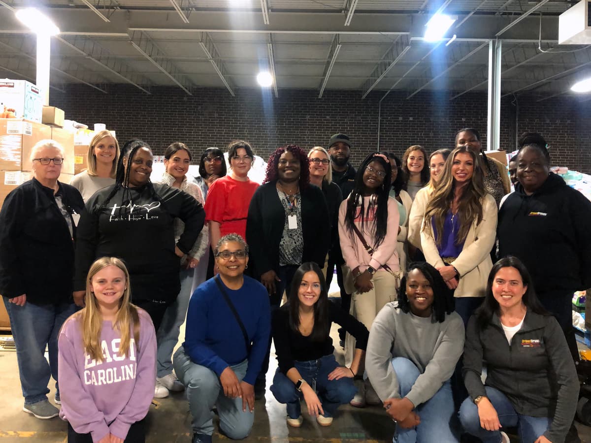 Driven Brands team volunteers at a Charlotte nonprofit.