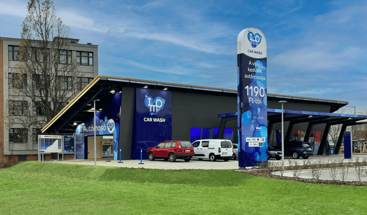 One of IMO Car Wash's new locations in Hungary